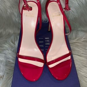Patent Stuart Weitzmen Nudist Size 10 - Raspberry
